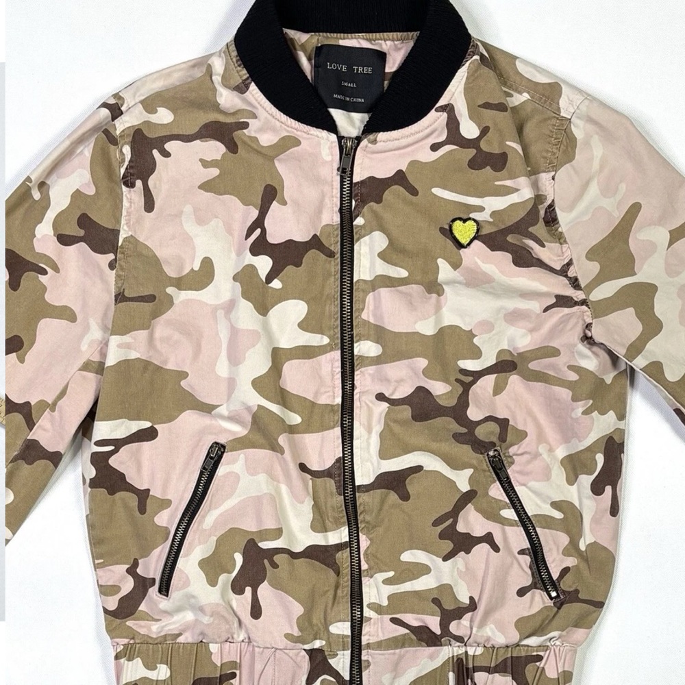 Love Tree Camo Bomber Jacket - Picture 9 of 11